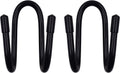 Flexible Over The Seat Hard Hat Rack Holder Back Seat Hanger Headrest Hanger Headrest Hook (Black X 2 Pack)
