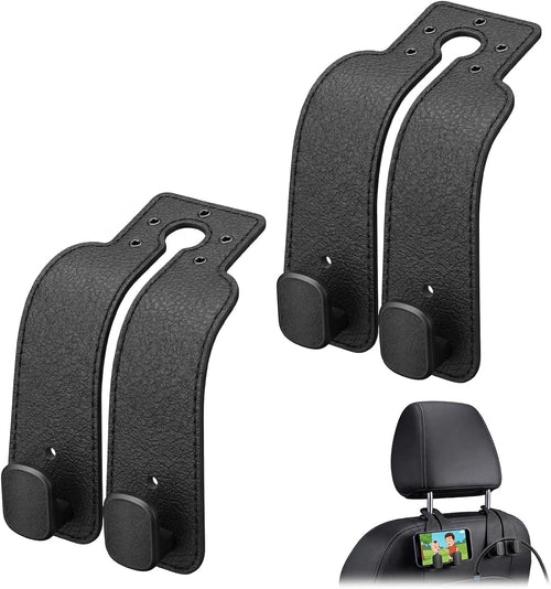 2 Pack Car Seat Back Double Hook, Headrest Hooks for Car, 2026 New Car Seat Back Organizer Storage Hook for Handbag, Purse, Coat Bags, and Accessories